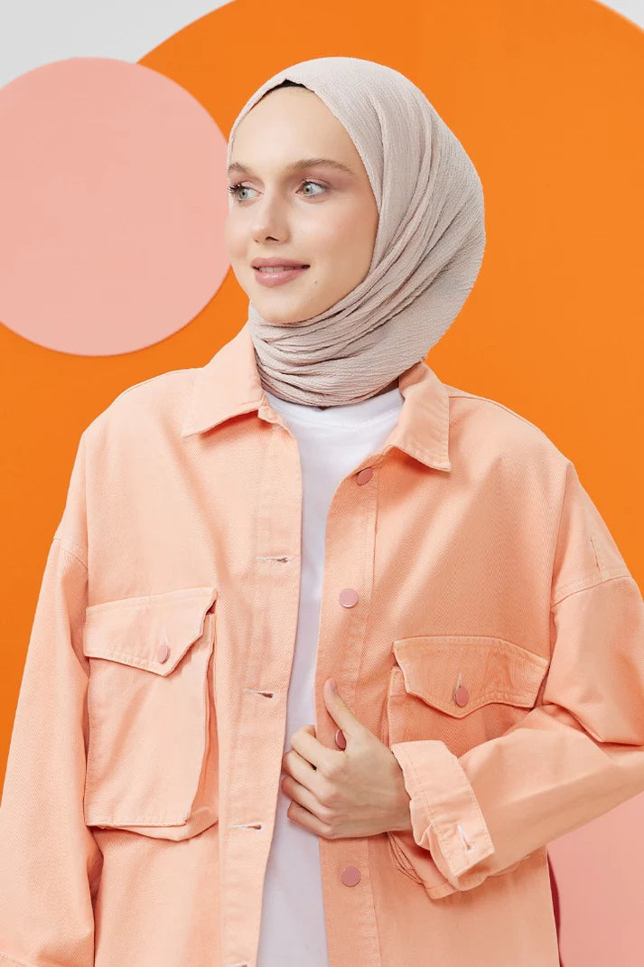 Aria Hijab Shawl- Pebble