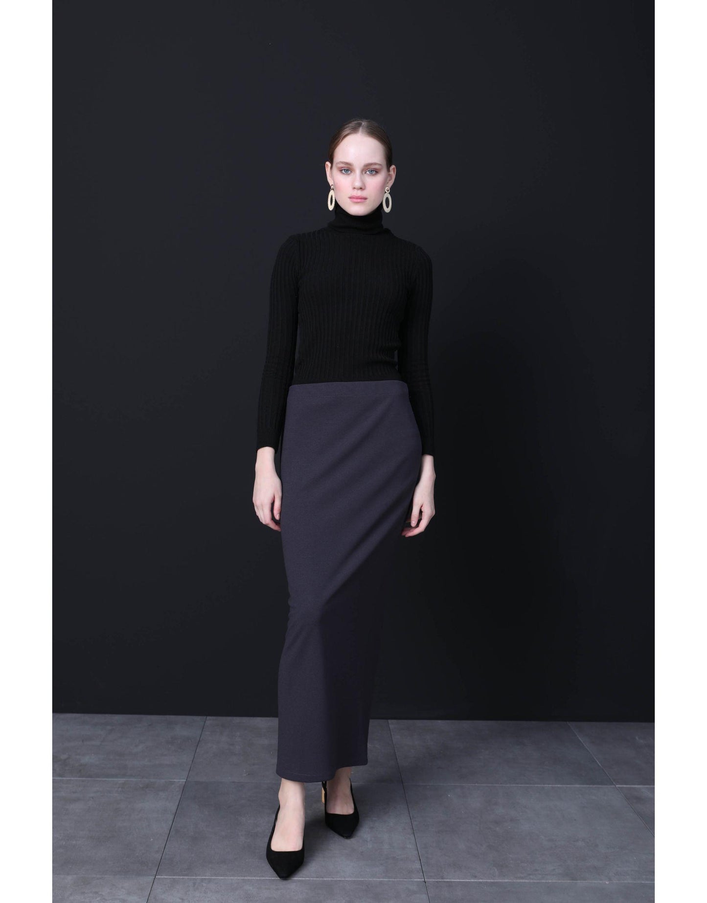 Zara Pencil Skirt- Charcoal